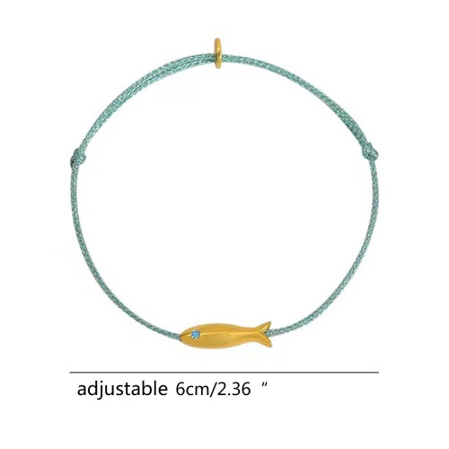 Bracelet à breloques en forme de poisson doré de Style 2