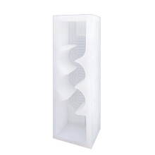 Moules à bougies 3D, 6 Styles, bougies faites-Cylindrique courbé