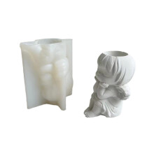 Adorable Wing Girl Planter Mold Mini Succulent Pot Silicone Mold