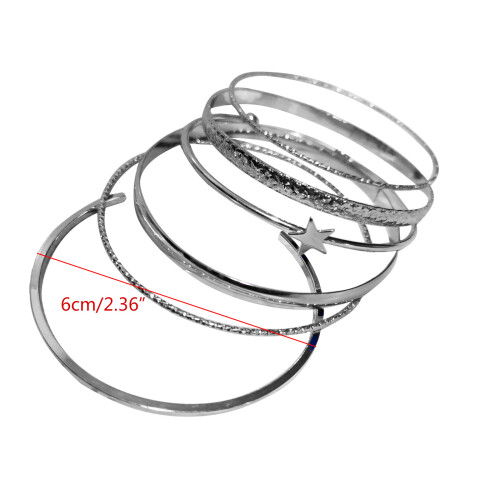 Ensemble de bracelets étoiles en alliage, accessoires élégants, 2