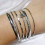 Ensemble de bracelets étoiles en alliage, accessoires élégants, 6