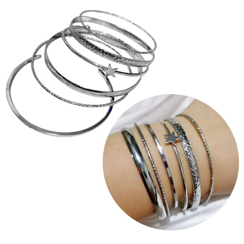 Ensemble de bracelets étoiles en alliage, accessoires élégants, 1