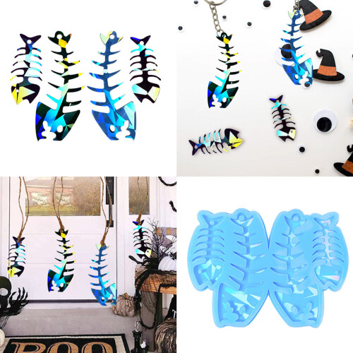 Fishbone Shape Silicone Molds DIY Handmade Crafts-Black 2