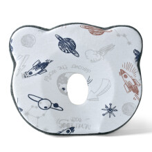 Travesseiro ergonômico para bebês, design científico com ranhuras 4D para suporte da coluna cervical e da cabeça, 100% espuma viscoelástica
