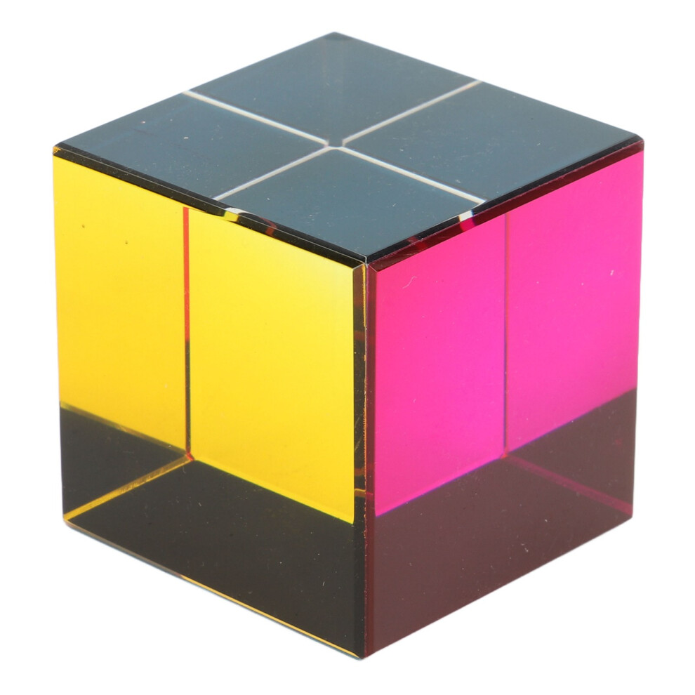 Color Cube Optical Prism 6 Sides, 40Mm Glass Educational Toy 4631370403168