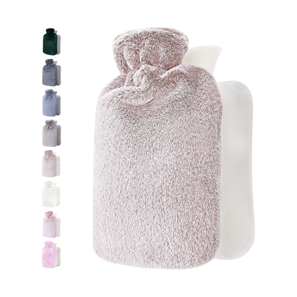 Hot Water Bottle, Durable & Eco-Friendly Polyurethane For Cold & Hot Compress, Non-Toxic & Odorless, Explosion-Proof & Leak-Proof, Soft & Fluffy