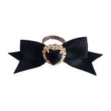 Adjustable Rings Bowknot Shape Dating Rings Alloy- black