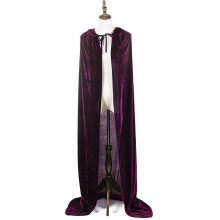 Hooded Cloak For Halloween Costume, Velvet Cape With Hood Gothic Costume Unisex Design Lightweight Durable Cloak For Masquerade Balls Renaissance