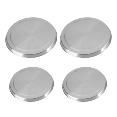 Herddeckel Edelstahl 4er Pack