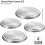 Herddeckel Edelstahl 4er Pack 4