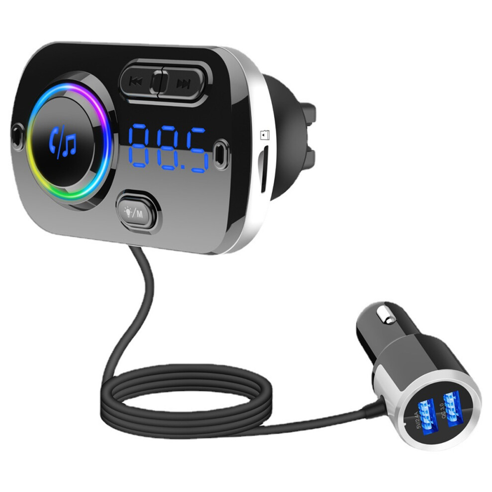 Innovative Car Audio Companion, Bluetooth 5.3 Ensures Smooth Operation, Multi-Color Led Lights Create A Customizable Ambiance, Hands-Free Kit For 9405630292893