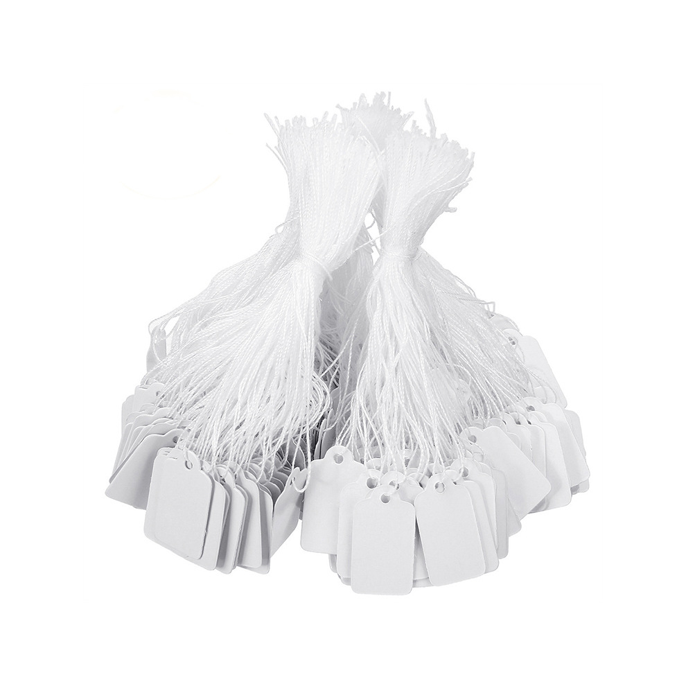 Photos - Other Office Equipment 100 Pack Attached Blank Labeling Tags Price Tags with String White 3.5 x 2.2 cm PS-LGA66-12D