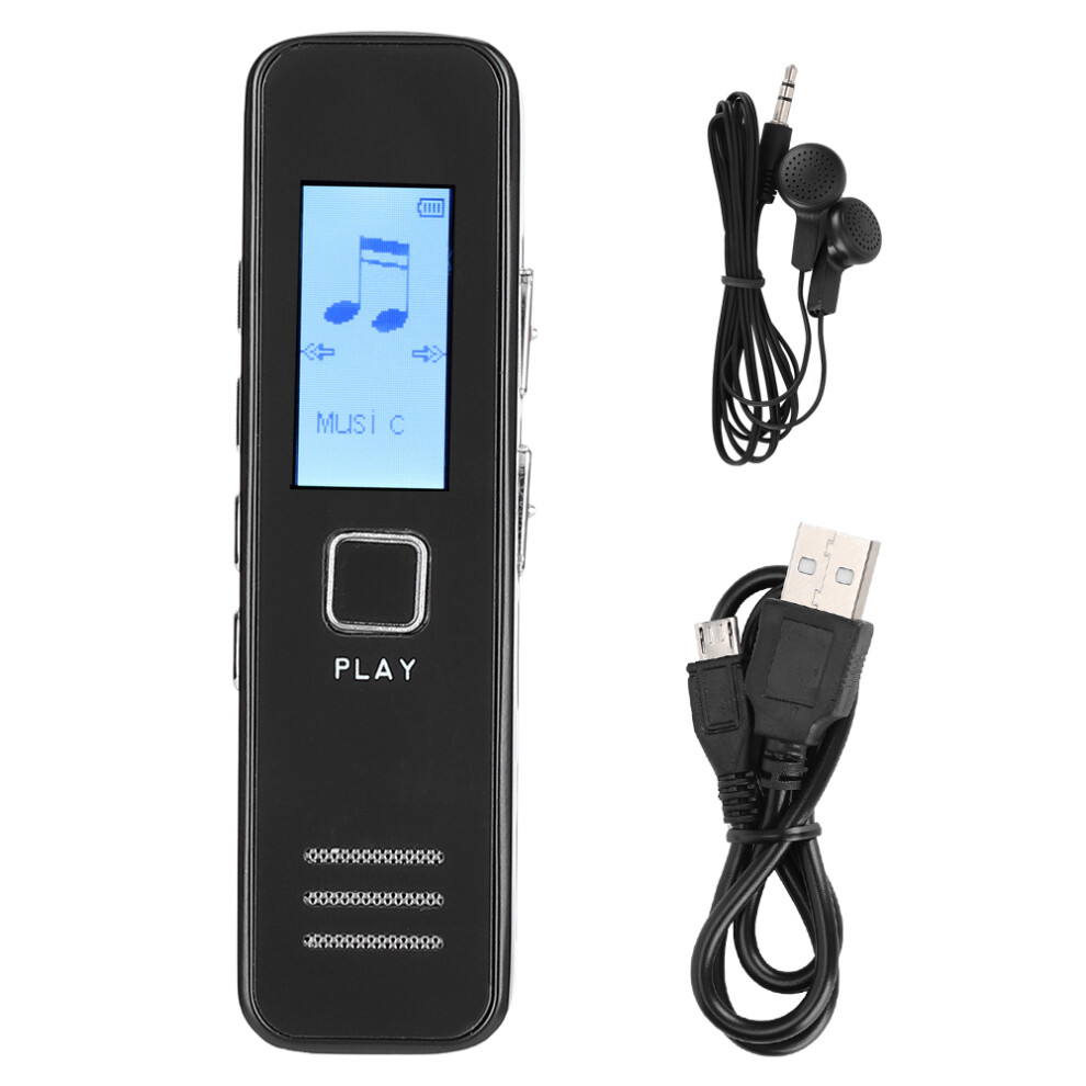 Digital Voice Recorder, Playback Function & Microphone, Supports 32Kbps-384Kbps Recording Formats 9012494874822
