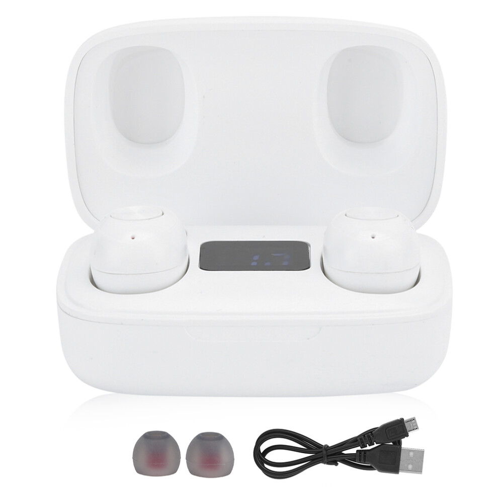 Bluetooth 5.0 Earbuds Heavy Bass Wireless Call Bilateral Stereo Hi Fi Sound Effect Touch Sensitive Controls For On The Go Listening 9138057395488