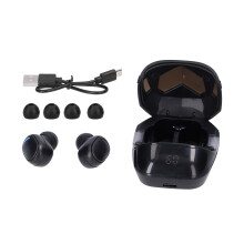 Căști Bluetooth fără fir cu afișaj LED, efect sonor stereo, control tactil, traducere în timp real, design ușor, impermeabil, ergonomic