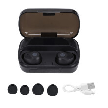 Căști Bluetooth cu design ergonomic, căști wireless HiFi cu microfon cu anulare a zgomotului, afișaj LED, perfecte pentru activități în