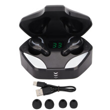Auricolari Bluetooth wireless con cancellazione attiva del rumore, latenza ultra bassa, cuffie da gioco, controllo touch, connessione rapida,