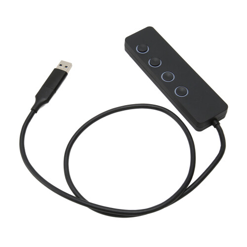 Εξαιρετικά λεπτός διανομέας USB 3.0 4 θυρών με διακόπτες 2