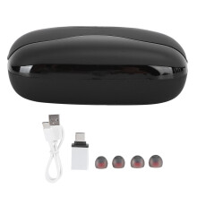Sprachübersetzungs-Ohrhörer in Echtzeit, Bluetooth 5.0-Headset mit Geräuschunterdrückung, LCD-Akkustandsanzeige und 80 Stunden Akkulaufzeit