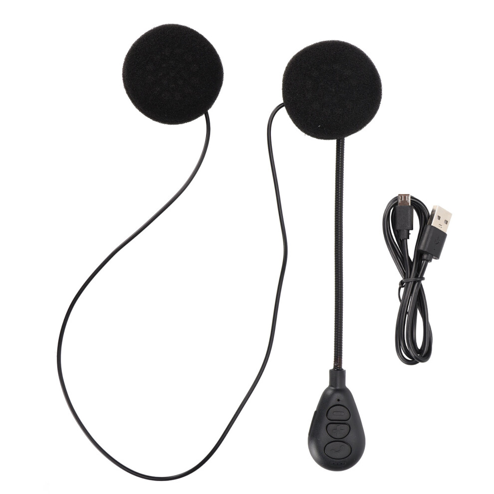Helmet Intercom Headset With Cvc Noise Reduction, Motorcycle Headset Ipx6 Waterproof Stereo Music Hands Free Calling Voice Activated Assistant Univers 9176269338435