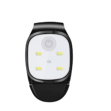 Equipamento de corrida refletivo, luz LED de alto brilho com clipe, recarregável, ímã forte, mãos livres para atividades ao ar livre, passeios