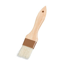 Wooden Handle BBQ Basting Brush with Heat Resistant NonShedding Bristles for Grilling Baking Roasting