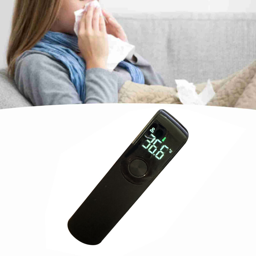 Black Mini Infrared Forehead Thermometer, Portable, Contactless
