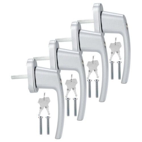 Home Defender, Aluminum Window Handle with Enhanced Key Locking Mechanism for Unmatched Security
