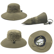 Cappello a secchiello da esterno per uomo e donna, cappello da sole pieghevole a tesa larga con vestibilità regolabile, protezione UV UPF80+ per