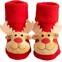 (As show, style 4) Baby Girls Boys Slipper Socks Soft Winter Kids Christmas Home Socks