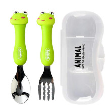 (As show, style 5) Toddler Utensils Kids Spoon and Fork Set ,Stainless Steel Silverware