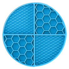 (As show, Suction cup honeycomb purple) Advanced lick pad with suction cup for dog anxiety relief, slow feeder for boredom relief