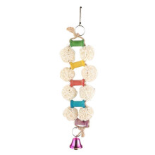 Parrot Toy Bird Chewing Toys Hanging Parrort Toy Playing Toy with Hanger