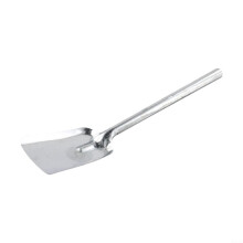 Fireplace Ash Removal Shovel Iron Extended Handle with Handle Hole for Charcoal BBQ Cleaning Tasks