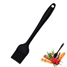Heat Resistant Silicone Basting Brush with Ergonomic Grip for BBQ, Cooking and Baking, 21cm Black