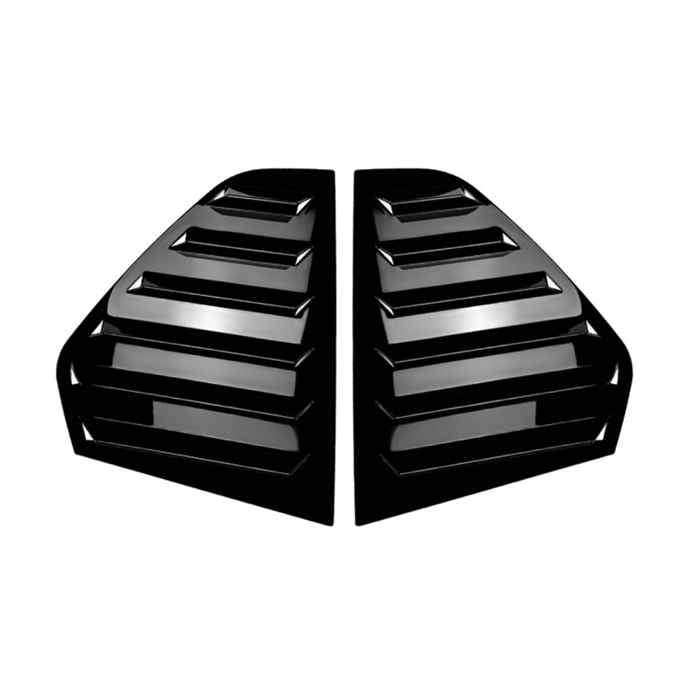 Gloss Rear Window Louver Shutter Cover Trim Reduce Heat And Enhance Airflow For Vw Golf 8 Mk8 2020+ Black 9347817105285