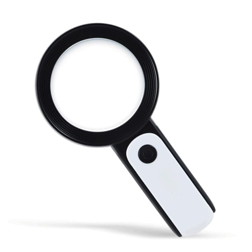 Handheld Magnifying Loupe With LED Magnifier For Coins And Stamps, Senior Friendly, Diameter 20.5cm