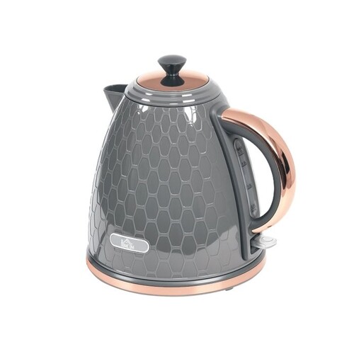 HOMCOM 3kW Rapid Boil Honeycomb Kettle - Grey.