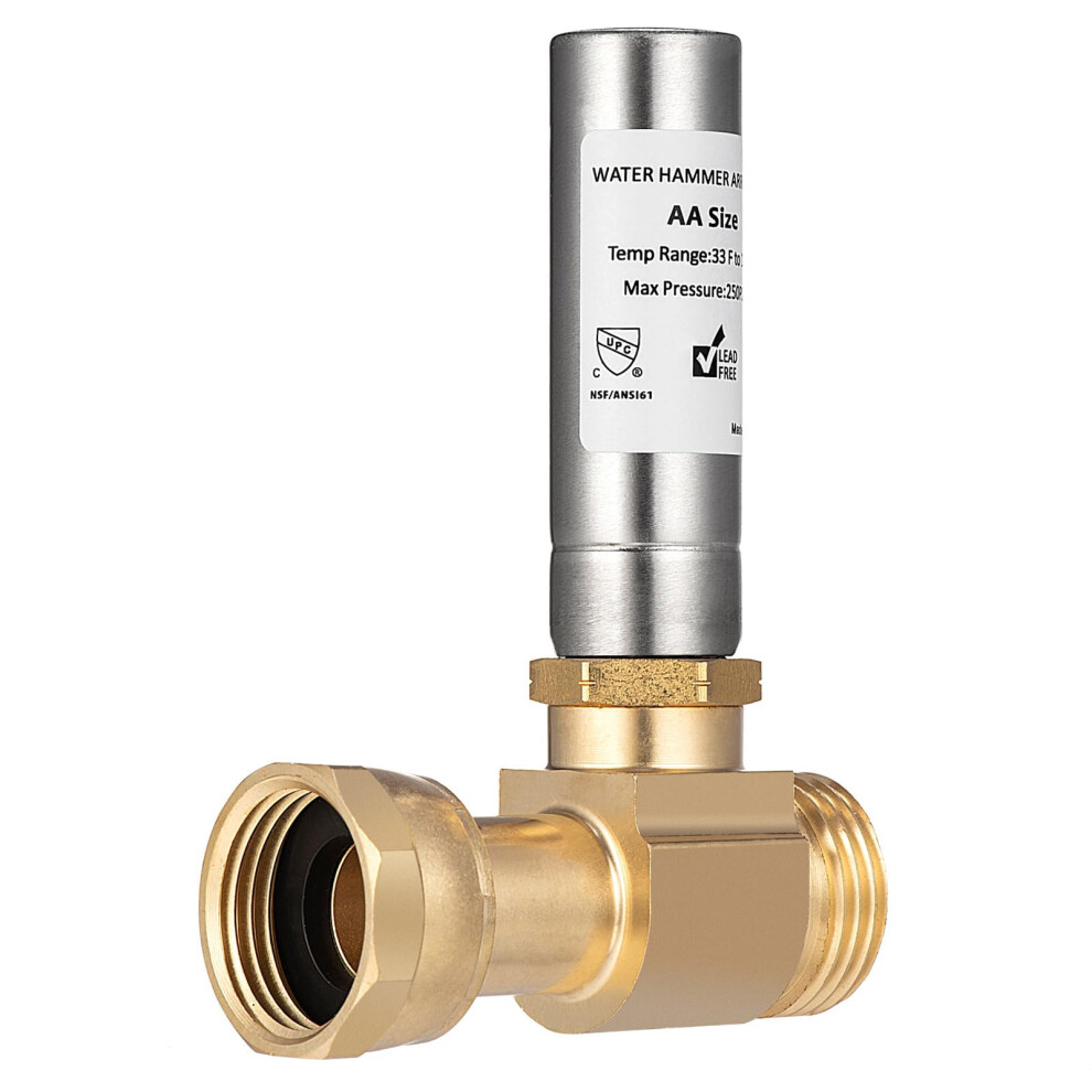 Water Hammer Arrestor Brass Thread For Washing Machine Noise Reduction In Laundry Room 9426802739596