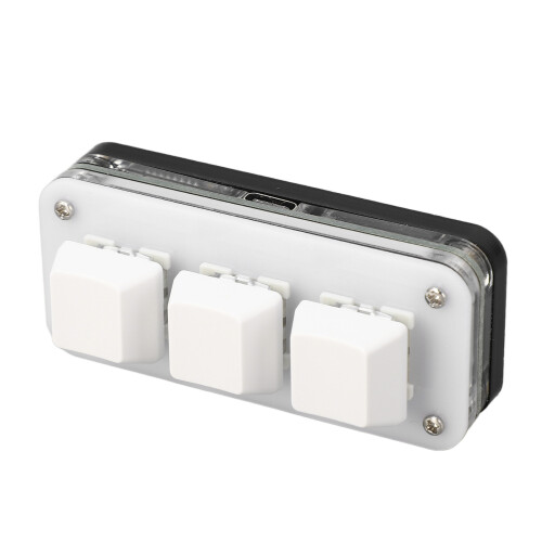 Programmable Keypad Mini Keyboard With Multi Step Operation Custom Script RGB Backlit Mechanical Switches Plug And Play Wireless Rechargable OSU 1