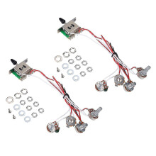 Kit de electrónica para guitarra, precableado para una configuración sin complicaciones, cables antienvejecimiento que mantienen una calidad de
