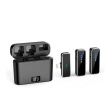 Alsidigt trådløst mikrofonsæt, lang batterilevetid sikrer udholdenhed, produktkompatibilitet til bred enhedsunderstøttelse, støjreduktion til