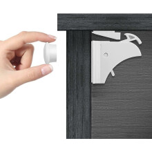 Magnetisches Sicherheitsriegel-Set, Babysicherungszubehör, unsichtbare Montage, Klebebefestigung für Schränke und Schubladen, universelle