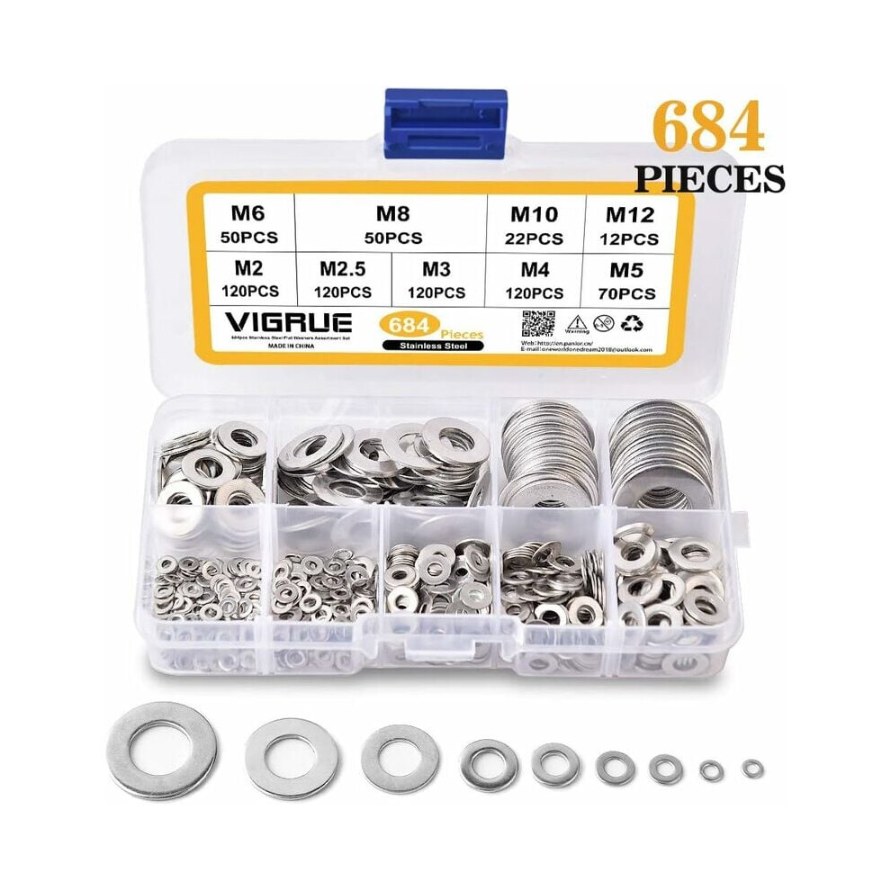 Hardware Lock Metal Washers Kit, Lifetime Use Assured With Rust Resistant Galvanized Finish 9340959727322