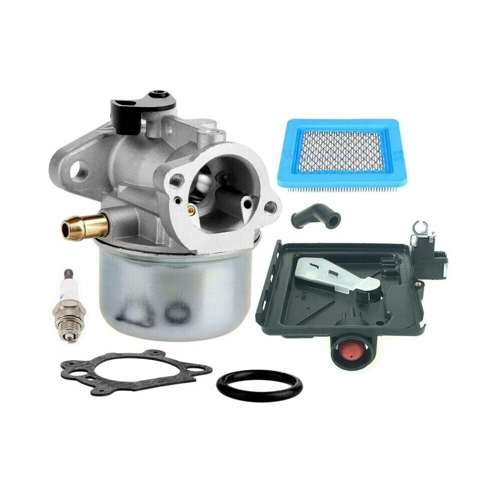 High-Performance Carburetor For Briggs Stratton Engines, Fits Most 122000 Model Engines, 4 Cycle Small Engine Carburetor With Air Cleaner Base, 9441426966869