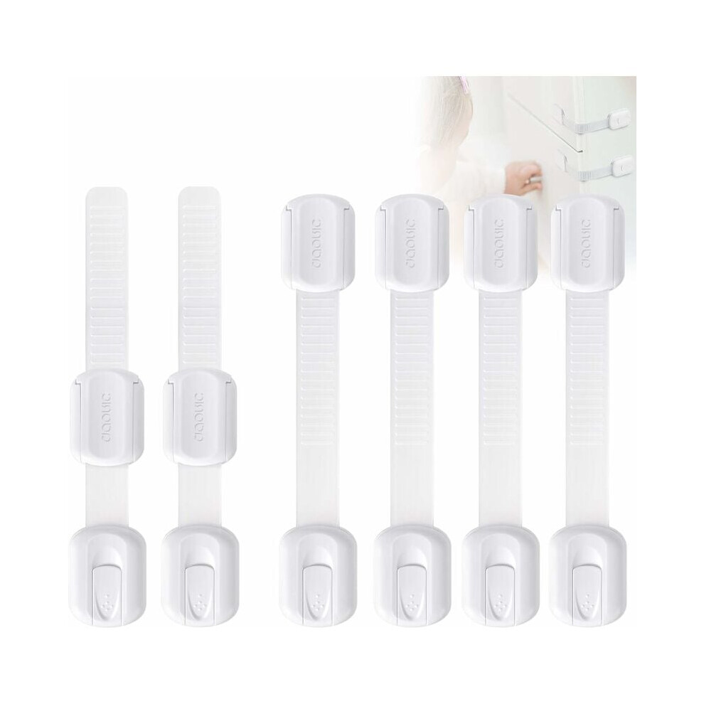 Guardian Angel Locks, Multi-Purpose Use Ensuring Safety, Peace Of Mind With Reusable Locks, 6 Non-Toxic Plastic Latches Offering Flexible Strap