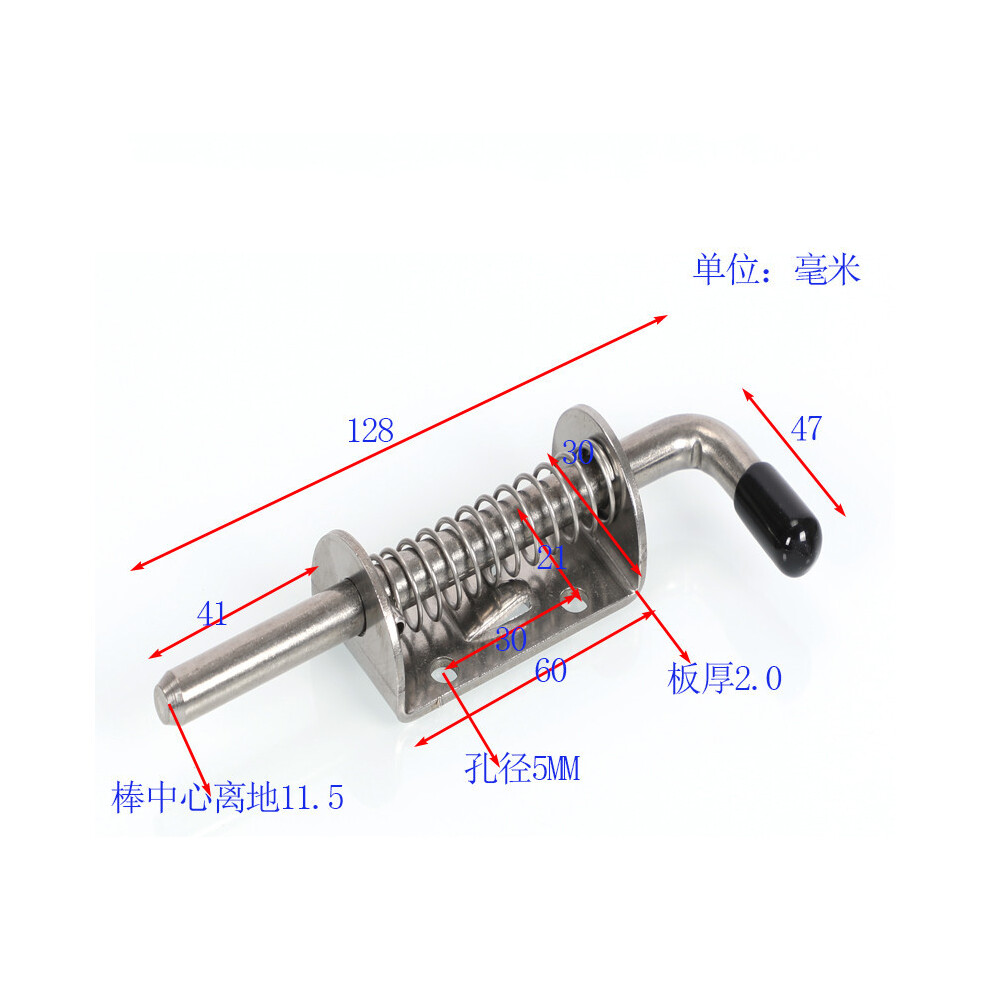 Barrel Bolt Lock, Spring Loaded Latch Pin Offers Wide Applications And Security For Doors With Heavy Duty Construction 9173940555631