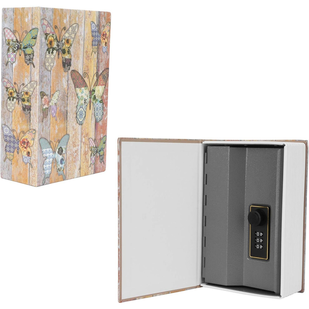Secure Storage Book Safe, Combination Lock Metal Safe For Hidden Storage, Secret Compartment With Real Book Look Valuables Protection 9482726720072