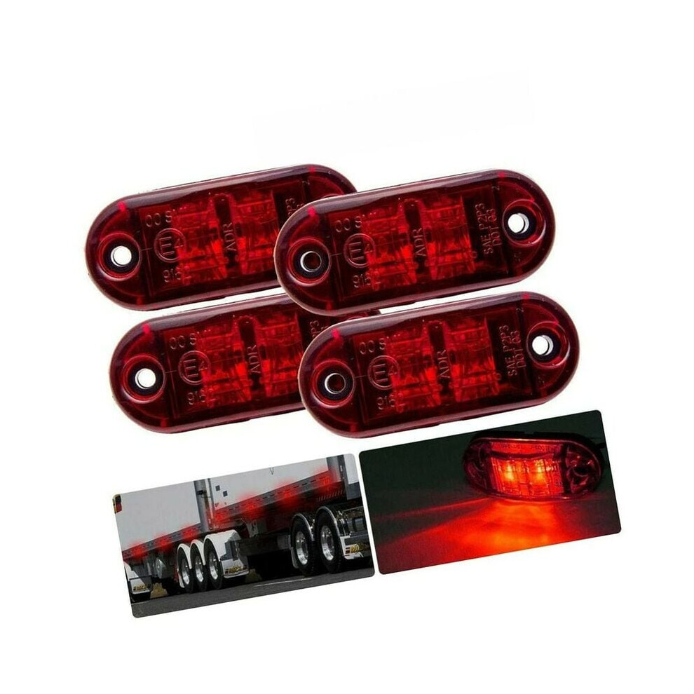 Clearance Side Marker, 12V Trailer Marker With Long Lifespan Up To 50,000 Hours, Universal For Car Trucks, Trailers, Boats, Durable Plastic Light 9340959511341