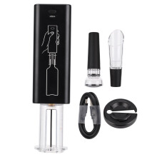 Elegantes elektrisches Weinöffner-Set, wiederaufladbarer Akku für müheloses Öffnen von Flaschen bei Ihren Weinproben, tragbares Design und